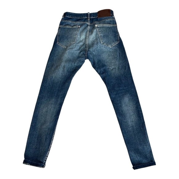Men's Jeans Medium Wash Blue ZARA Skinny Fit Jeans Men’s Denim Size 30 - Picture 4 of 6